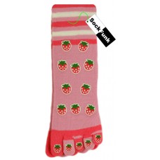Strawberry Grippers Toe Socks